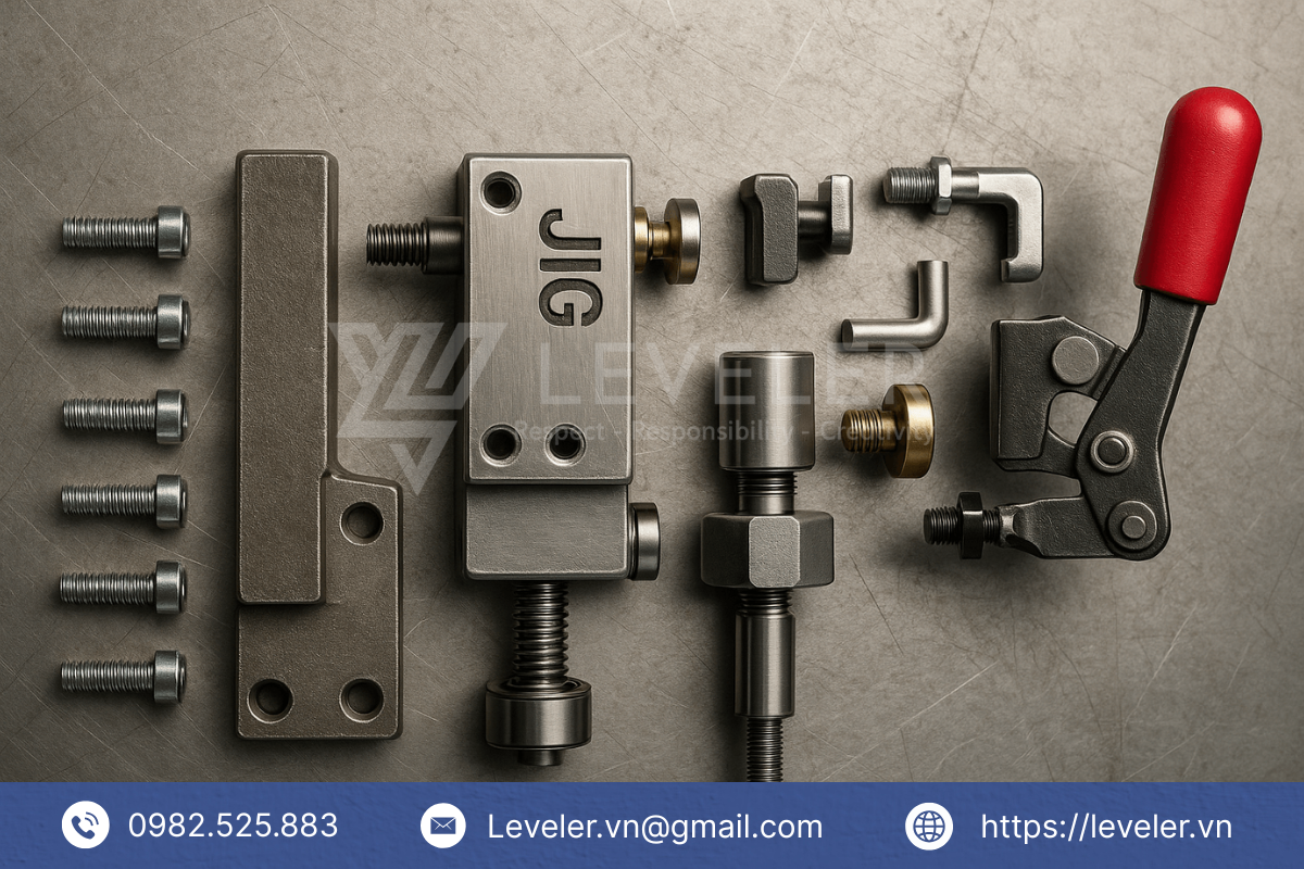 Cấu tạo chung của đồ gá với nhiều chức năng Cấu tạo chung của đồ gá với nhiều chức năng