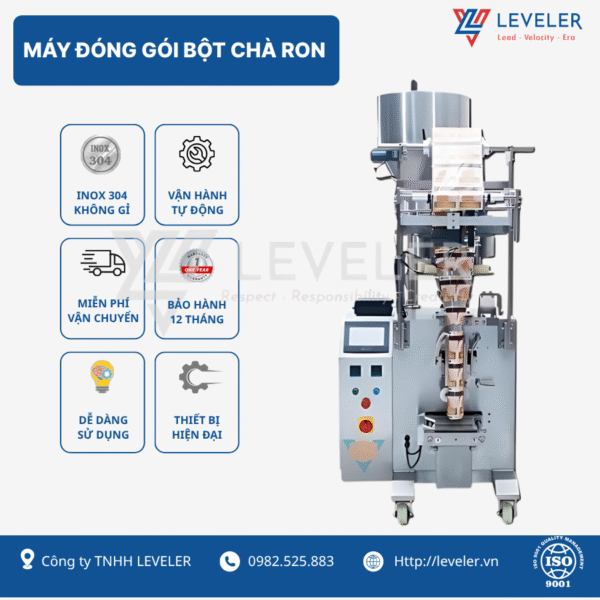 Máy đóng gói bột chà ron nhanh chóng, kín kít