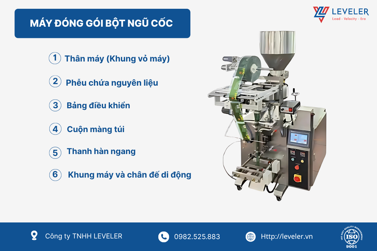 Cấu tạo máy đóng gói bột ngũ cốc