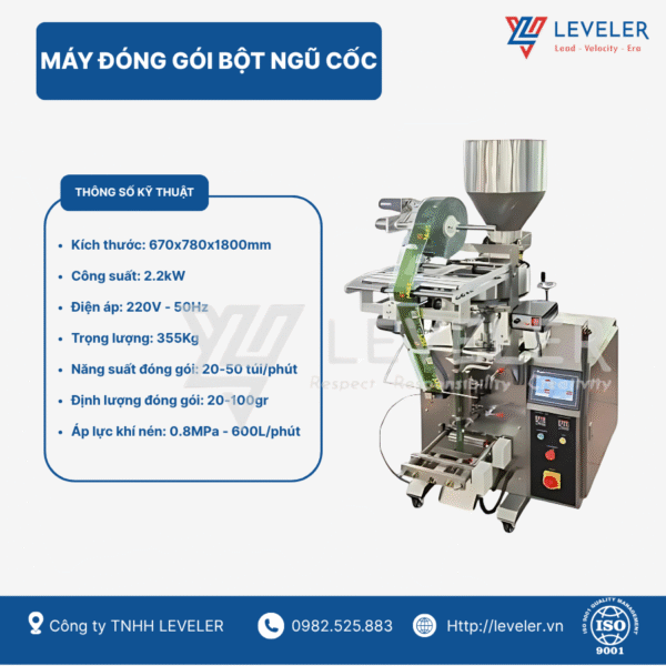 Máy đóng gói bột ngũ cốc tiện lợi, an toàn - Ảnh 4