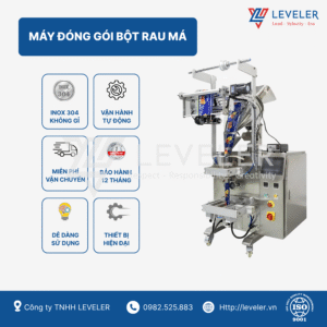 Đặc điểm máy đóng gói bột rau má Leveler