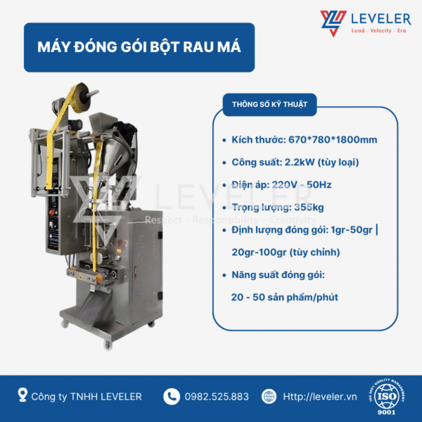 LV 06 - Máy đóng gói bột rau má hiện đại, uy tín - Ảnh 3