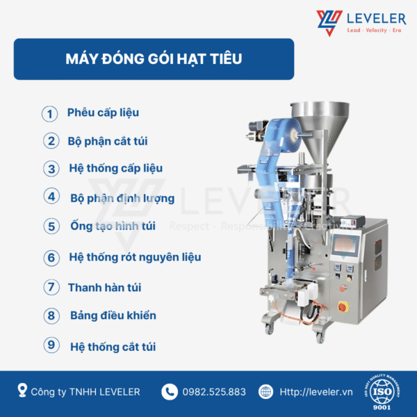 LV 11 - Máy đóng gói hạt tiêu Leveler hiện đại, vận hành tự động - Ảnh 2