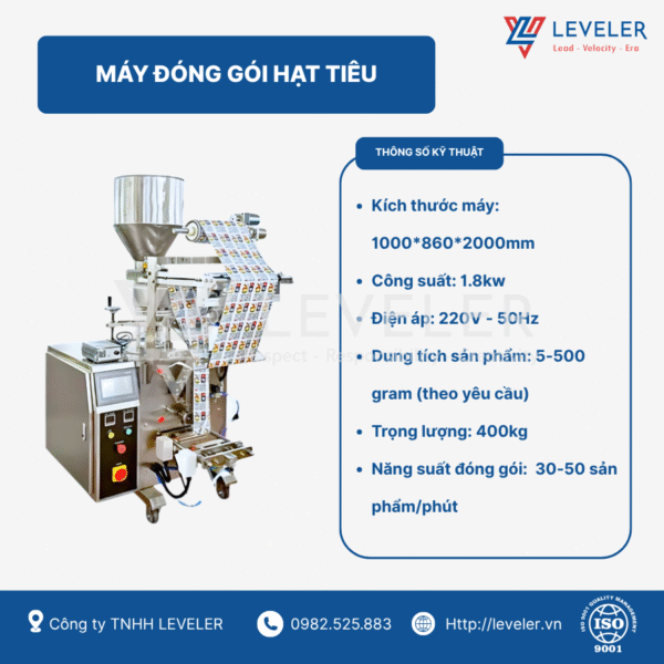 LV 11 - Máy đóng gói hạt tiêu Leveler hiện đại, vận hành tự động - Ảnh 3