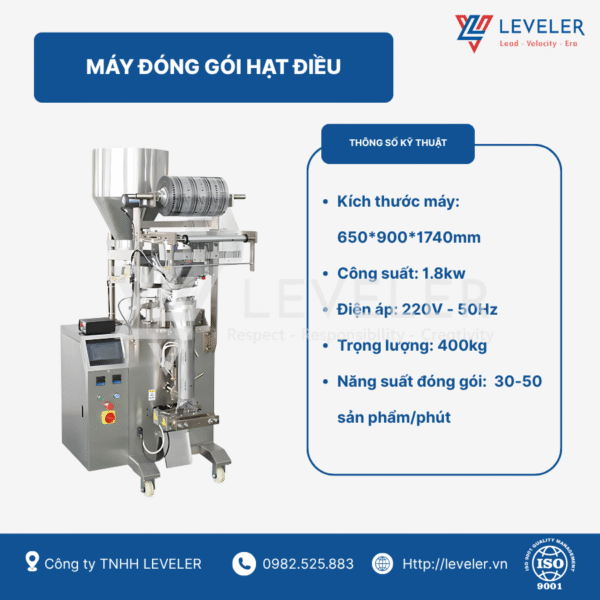 LV 12 - Máy đóng gói hạt điều Leveler uy tín, chất lượng vượt trội - Ảnh 2